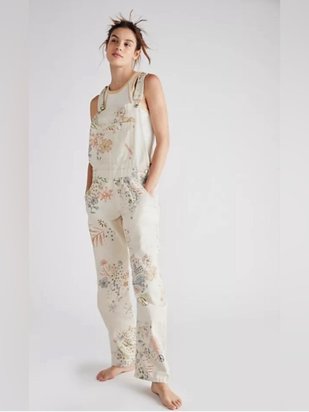 Free people we the free ziggy doodle overalls